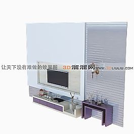 3D電視墻模型