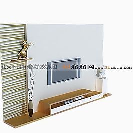 3D電視墻模型