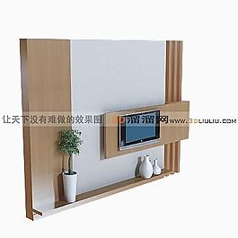 3D電視墻模型