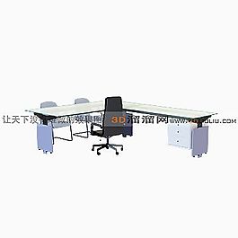 3D辦公桌模型