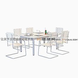 3D餐桌模型