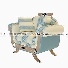 3D單人沙發(fā)模型