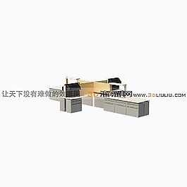 3D辦公桌模型