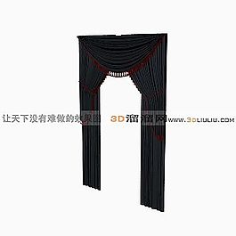 3D窗簾模型
