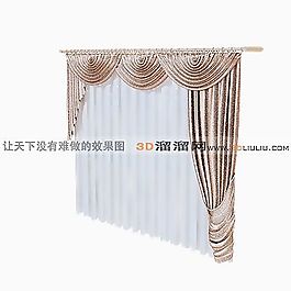 3D窗簾模型