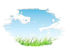 春天背景矢量插畫