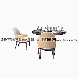 3D餐桌模型
