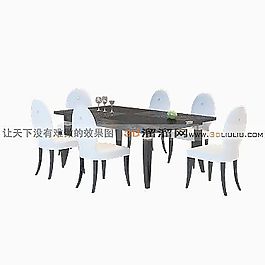 3D餐桌模型