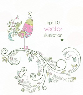 春天背景矢量插畫