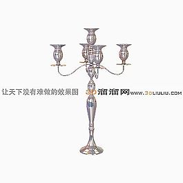 3D燭臺模型