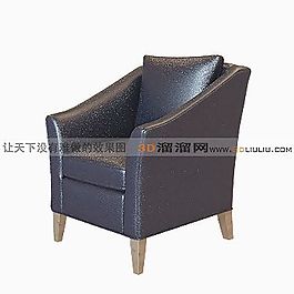 3D單人沙發(fā)模型