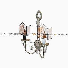 3D壁燈模型