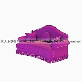 3D雙人沙發(fā)模型