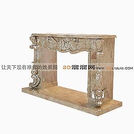 3D壁爐模型