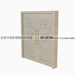 3D平開門模型