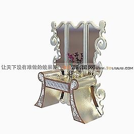 3D梳妝臺(tái)模型