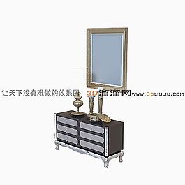 3D電視柜模型