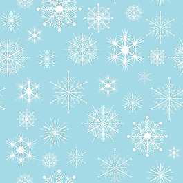 无缝的雪花矢量图