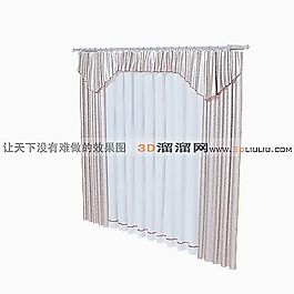 3D窗簾模型