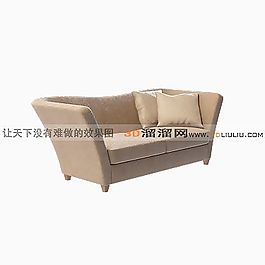 3D雙人沙發(fā)模型