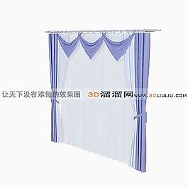 3D窗簾模型