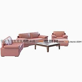 3D沙發(fā)茶幾組合模型