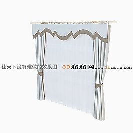 3D窗簾模型