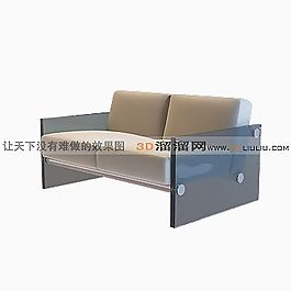 3D雙人沙發(fā)模型