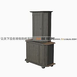 3D邊柜模型