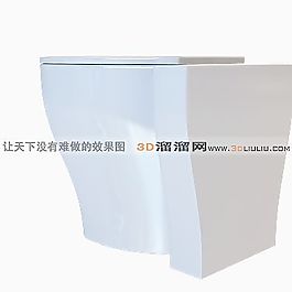 3D坐便器模型