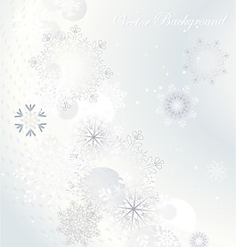 雪花背景矢量图