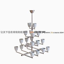 3D歐式吊燈模型