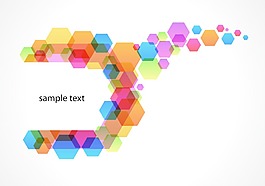 摘要彩色背景矢量插畫