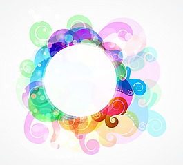 豐富多彩的抽象框架矢量插畫