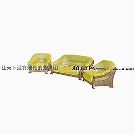 3D沙發(fā)組合模型