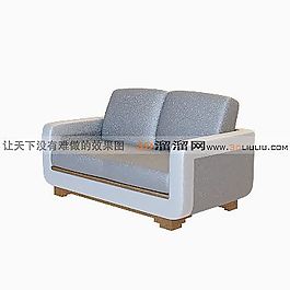 3D雙人沙發(fā)模型