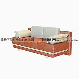 3D雙人沙發(fā)模型