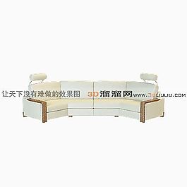 3D雙人沙發(fā)模型