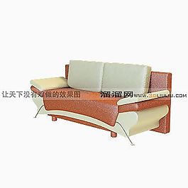3D雙人沙發(fā)模型