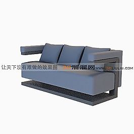 3D三人沙發(fā)模型