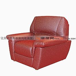 3D單人沙發(fā)模型