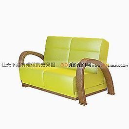 3D雙人沙發(fā)模型