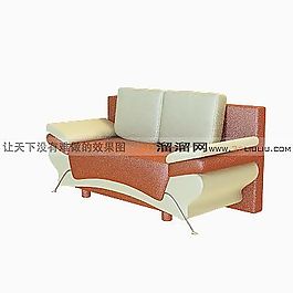 3D雙人沙發(fā)模型