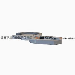 3D多人沙發(fā)模型