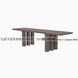 3D長(zhǎng)凳模型