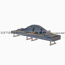 3D多人沙發(fā)模型