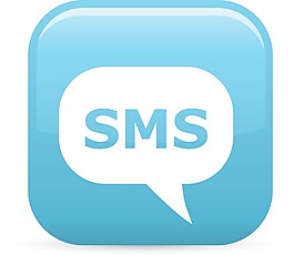 SMS文本消息元素光澤圖標