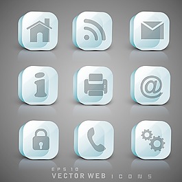 3D Web郵件圖標集