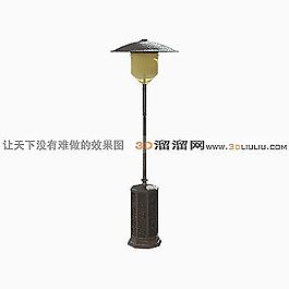 3D庭院燈模型