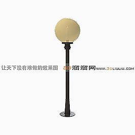 3D庭院燈模型
